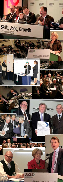 A montage of images from the skills convention